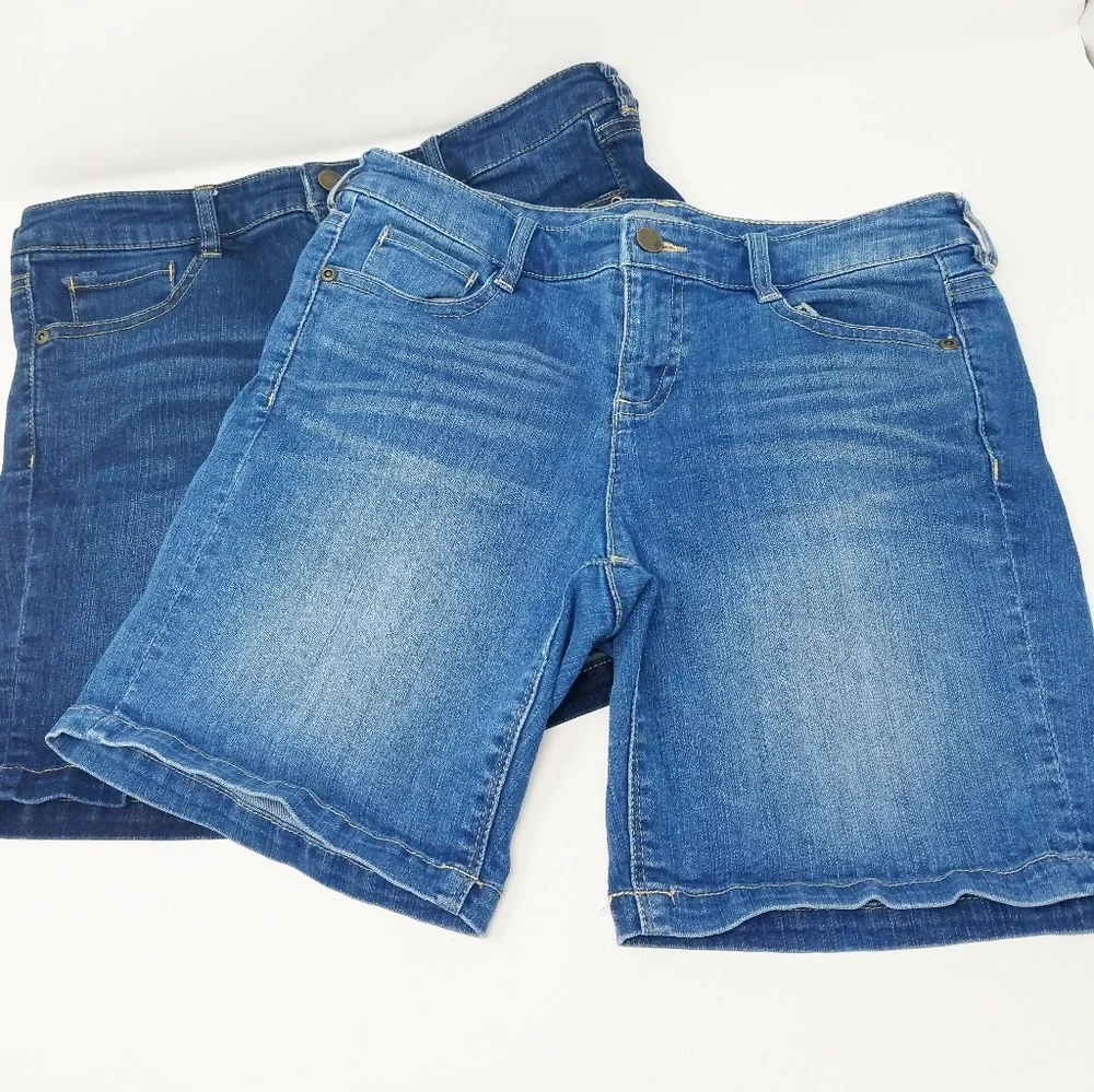 New York &‎ Company women 4 denim jeans shorts